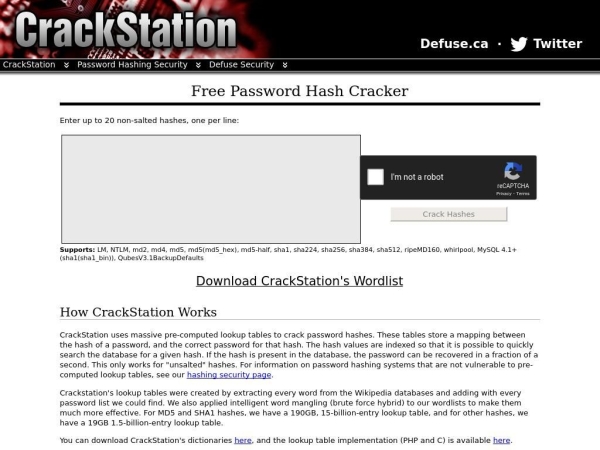 crackstation.net